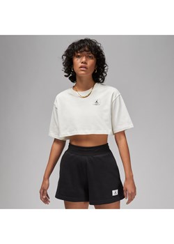 Damski T-shirt o krótkim kroju Jordan Sport - Biel ze sklepu Nike poland w kategorii Bluzki damskie - zdjęcie 161527988
