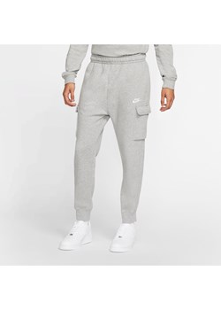 Męskie bojówki Nike Sportswear Club Fleece - Szary ze sklepu Nike poland w kategorii Spodnie męskie - zdjęcie 161528147