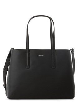 Calvin Klein Damska torba shopper Kobiety Sztuczna skóra czarny jednolity ze sklepu vangraaf w kategorii Torby Shopper bag - zdjęcie 161575888