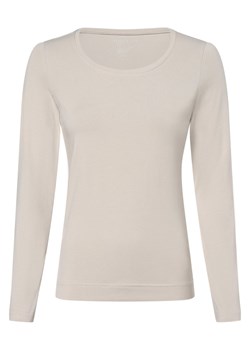 Marie Lund Damska koszulka z długim rękawem Kobiety Dżersej kitt jednolity ze sklepu vangraaf w kategorii Bluzki damskie - zdjęcie 161578716