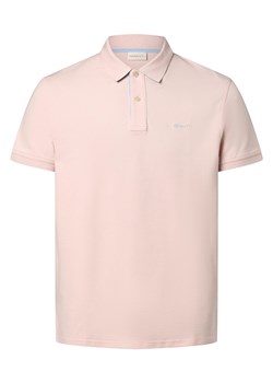 Gant Męska koszulka polo Mężczyźni Bawełna różowy jednolity ze sklepu vangraaf w kategorii T-shirty męskie - zdjęcie 161582357
