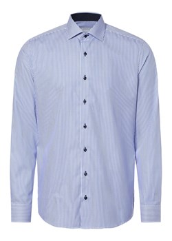 Eterna Slim Fit Koszula męska Mężczyźni Slim Fit Bawełna niebieski w paski ze sklepu vangraaf w kategorii Koszule męskie - zdjęcie 161582369