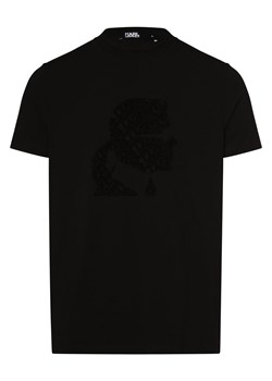 KARL LAGERFELD T-shirt męski Mężczyźni Bawełna czarny nadruk ze sklepu vangraaf w kategorii T-shirty męskie - zdjęcie 161582415