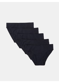 Sinsay - Majtki bawełniane 5 pack - czarny ze sklepu Sinsay w kategorii Majtki damskie - zdjęcie 161584486