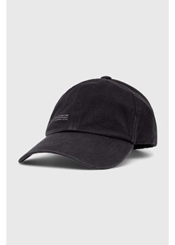 Pangaia czapka z daszkiem kolor czarny z nadrukiem ze sklepu PRM w kategorii Czapki z daszkiem damskie - zdjęcie 161585187