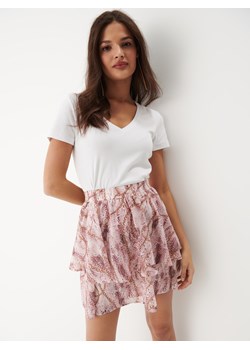 Mohito - Szyfonowa spódnica mini - pastelowy różowy ze sklepu Mohito w kategorii Spódnice - zdjęcie 161589669