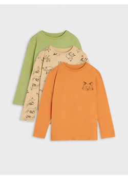 Sinsay - Koszulki 3 pack - pomarańczowy ze sklepu Sinsay w kategorii T-shirty chłopięce - zdjęcie 161590887