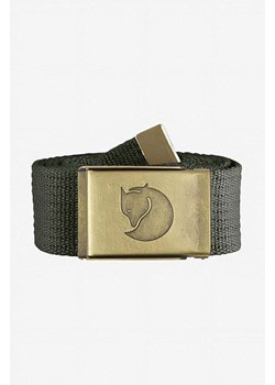 Fjallraven pasek Canvas Brass Belt kolor zielony F77297.032-32 ze sklepu ANSWEAR.com w kategorii Paski damskie - zdjęcie 161591438