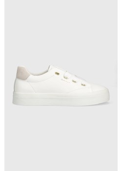 Gant sneakersy skórzane Avona kolor biały 27531157.G29 ze sklepu ANSWEAR.com w kategorii Buty sportowe damskie - zdjęcie 161607445