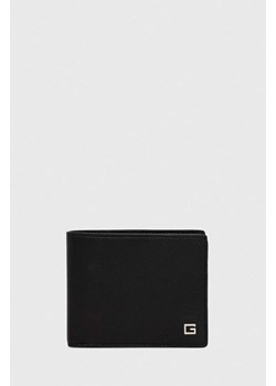 Guess portfel skórzany męski kolor czarny ze sklepu ANSWEAR.com w kategorii Portfele męskie - zdjęcie 161607745