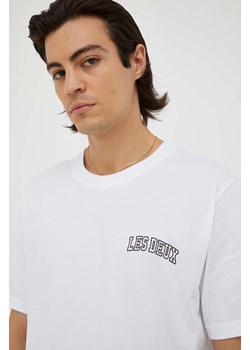 Les Deux t-shirt bawełniany kolor biały z nadrukiem LDM101113 ze sklepu ANSWEAR.com w kategorii T-shirty męskie - zdjęcie 161608187