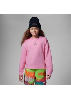 Bluza dresowa Jordan Essentials dla dużych dzieci (dziewcząt) - Różowy ze sklepu Nike poland w kategorii Bluzy damskie - zdjęcie 161609786