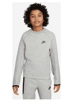 Bluza dresowa dla dużych dzieci (chłopców) Nike Sportswear Tech Fleece - Szary ze sklepu Nike poland w kategorii Bluzy chłopięce - zdjęcie 161610169