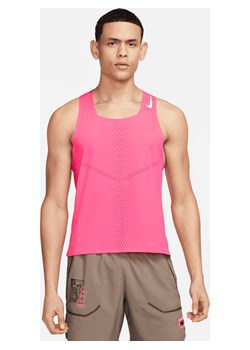 Męska startowa koszulka bez rękawów Nike Dri-FIT ADV AeroSwift - Różowy ze sklepu Nike poland w kategorii T-shirty męskie - zdjęcie 161610237