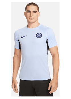 Męska dzianinowa koszulka piłkarska Nike Dri-FIT Inter Mediolan Strike - Niebieski ze sklepu Nike poland w kategorii T-shirty męskie - zdjęcie 161610256