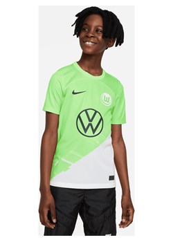 Koszulka piłkarska dla starszych dzieci Nike Dri-FIT VfL Wolfsburg Stadium 2023/24 (wersja domowa) - Zieleń ze sklepu Nike poland w kategorii T-shirty chłopięce - zdjęcie 161610315