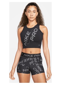 Damska koszulka o skróconym kroju bez rękawów Nike Pro Dri-FIT - Czerń ze sklepu Nike poland w kategorii Bluzki damskie - zdjęcie 161610339