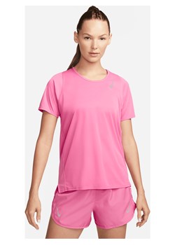 Damska koszulka do biegania z krótkim rękawem Nike Dri-FIT Race - Różowy ze sklepu Nike poland w kategorii Bluzki damskie - zdjęcie 161610517
