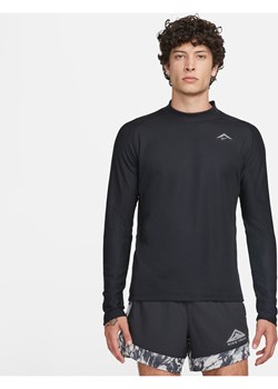 Męska koszulka z długim rękawem do biegania Dri-FIT Nike Trail - Czerń ze sklepu Nike poland w kategorii T-shirty męskie - zdjęcie 161610529