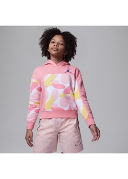 Bluza z kapturem dla dużych dzieci Jordan Outside the Lines Pullover Hoodie - Różowy ze sklepu Nike poland w kategorii Bluzy dziewczęce - zdjęcie 161610538