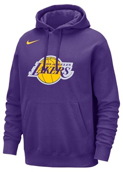 Męska bluza z kapturem NBA Nike Los Angeles Lakers Club - Fiolet ze sklepu Nike poland w kategorii Bluzy męskie - zdjęcie 161610539