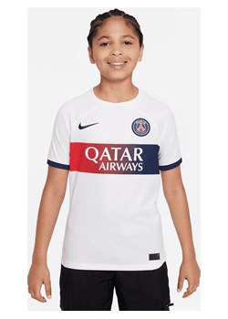 Koszulka piłkarska dla dużych dzieci Nike Dri-FIT Paris Saint-Germain Stadium 2023/24 (wersja wyjazdowa) - Biel ze sklepu Nike poland w kategorii T-shirty chłopięce - zdjęcie 161610545