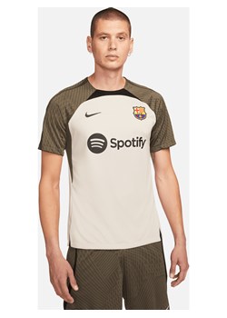 Męska dzianinowa koszulka piłkarska Nike Dri-FIT FC Barcelona Strike - Brązowy ze sklepu Nike poland w kategorii T-shirty męskie - zdjęcie 161610557