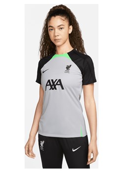 Damska dzianinowa koszulka piłkarska Nike Dri-FIT Liverpool F.C. Strike - Szary ze sklepu Nike poland w kategorii Bluzki damskie - zdjęcie 161610727