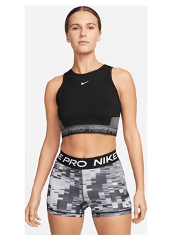 Damska koszulka treningowa bez rękawów o skróconym kroju Nike Pro Dri-FIT - Czerń ze sklepu Nike poland w kategorii Bluzki damskie - zdjęcie 161610905
