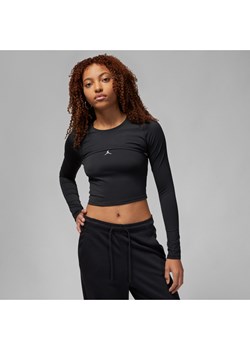Damska koszulka z długim rękawem 2 w 1 Jordan Sport - Czerń ze sklepu Nike poland w kategorii Bluzki damskie - zdjęcie 161615348