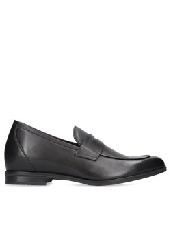 Czarne buty podwyższające Luis + 7 cm, Conhpol - Polski producent, Loafers podwyższające, CH6345-01, Konopka Shoes ze sklepu Konopka Shoes w kategorii Buty eleganckie męskie - zdjęcie 161633565