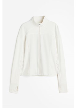 H & M - Rozpinana bluza sportowa DryMove - Biały ze sklepu H&M w kategorii Bluzy damskie - zdjęcie 161634567