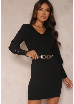 Czarna Sukienka Dopasowana Alatuh ze sklepu Renee odzież w kategorii Sukienki - zdjęcie 161636229