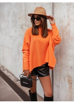 Sweter Shelly Pomarańczowy ze sklepu Lisa Mayo w kategorii Swetry damskie - zdjęcie 161643735