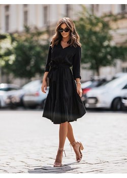 Sukienka Salvio Czarna ze sklepu Lisa Mayo w kategorii Sukienki - zdjęcie 161643767