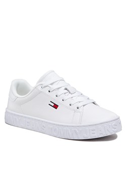 Sneakersy Tommy Jeans Cool Ess EN0EN02042 White YBR ze sklepu eobuwie.pl w kategorii Buty sportowe damskie - zdjęcie 161661027