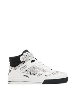 Cropp - Białe sneakersy z nadrukami - biały ze sklepu Cropp w kategorii Trampki męskie - zdjęcie 161662197