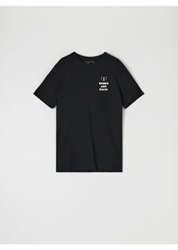Sinsay - Koszulka z nadrukiem - czarny ze sklepu Sinsay w kategorii T-shirty męskie - zdjęcie 161682785