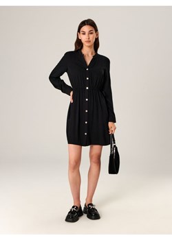 Sinsay - Sukienka mini koszulowa - czarny ze sklepu Sinsay w kategorii Sukienki - zdjęcie 161683017