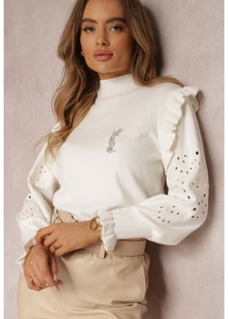 Biały Golf Ythenny ze sklepu Renee odzież w kategorii Swetry damskie - zdjęcie 161686948