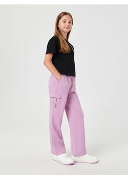 Sinsay - Spodnie cargo - fioletowy ze sklepu Sinsay w kategorii Spodnie dziewczęce - zdjęcie 161694427