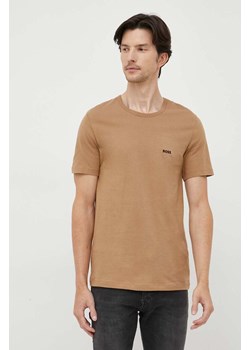 BOSS t-shirt bawełniany 3-pack kolor beżowy melanżowy 50475284 ze sklepu ANSWEAR.com w kategorii T-shirty męskie - zdjęcie 161698315