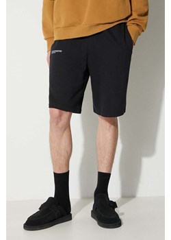 Pangaia szorty bawełniane kolor czarny gładkie ze sklepu PRM w kategorii Spodenki męskie - zdjęcie 161699738