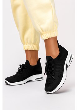 Czarne sneakersy damskie buty sportowe sznurowane Casu 40-3-22-B ze sklepu Casu.pl w kategorii Buty sportowe damskie - zdjęcie 161704816