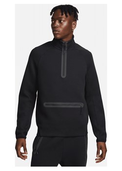 Męska bluza dresowa z zamkiem 1/2 Nike Sportswear Tech Fleece - Czerń ze sklepu Nike poland w kategorii Bluzy męskie - zdjęcie 161708295