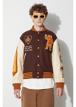 Billionaire Boys Club kurtka bomber z domieszką wełny kolor brązowy zimowa ze sklepu PRM w kategorii Kurtki męskie - zdjęcie 161711538