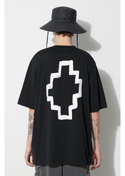 Marcelo Burlon t-shirt bawełniany Tempera Cross kolor czarny z nadrukiem ze sklepu PRM w kategorii T-shirty męskie - zdjęcie 161711556