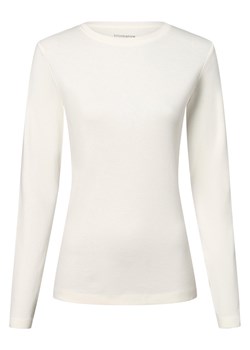 brookshire Damska koszulka z długim rękawem Kobiety Bawełna écru jednolity ze sklepu vangraaf w kategorii Bluzki damskie - zdjęcie 161765698