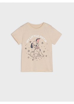 Sinsay - Koszulka 101 Dalmatyńczyków - kremowy ze sklepu Sinsay w kategorii Koszulki niemowlęce - zdjęcie 161766015