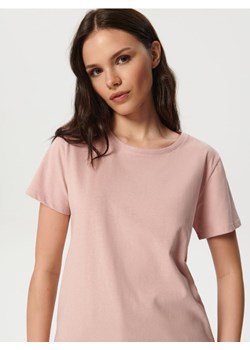 Sinsay - Koszulka basic - różowy ze sklepu Sinsay w kategorii Bluzki damskie - zdjęcie 161766045